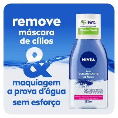 Demaquilante Nivea Facial Bif&aacute;sico 125ml