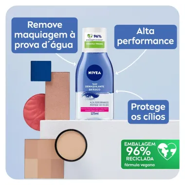 Demaquilante Nivea Facial Bif&aacute;sico 125ml