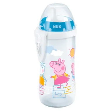 Copo Antivazamento Nuk Kiddy Cup Peppa Pig 12+ Meses Boys Cores e Personagens Sortidos 300ml