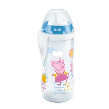 Copo Antivazamento Nuk Kiddy Cup Peppa Pig 12+ Meses Boys Cores e Personagens Sortidos 300ml