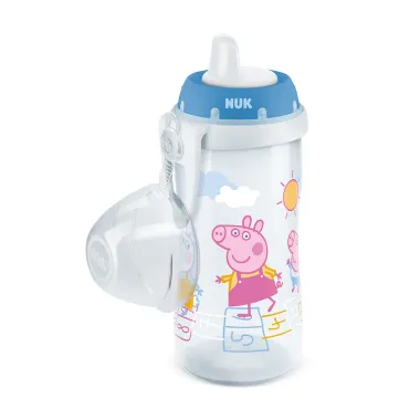 Copo Antivazamento Nuk Kiddy Cup Peppa Pig 12+ Meses Boys Cores e Personagens Sortidos 300ml