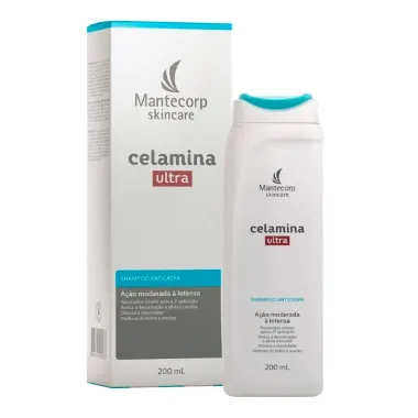 Celamina Zinco Shampoo Antioleosidade e Anticaspa Leve 200ml