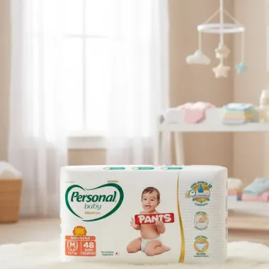 Fralda Personal Baby Premium Pants Tamanho M com 48 Unidades