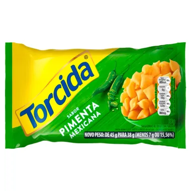 Salgadinho de Trigo Torcida Sabor Pimenta Mexicana 38g