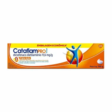 CataflamPRO Emulgel Tripla Ação Analgésico e Anti-Inflamatório 150g