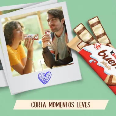 Kinder Bueno White Chocolate Branco 2 Unidades 39g