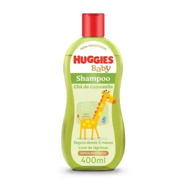 Shampoo Huggies Camomila Seguro para Rec&eacute;m-Nascidos 400ml