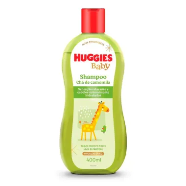 Shampoo Huggies Camomila Seguro para Rec&eacute;m-Nascidos 400ml
