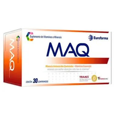 MAQ Suplemento de Vitaminas e Minerais com 30 Comprimidos