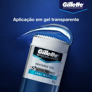 Desodorante Gel Antitranspirante Gillette Cool Wave Stick 82g