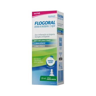 Flogoral Sabor Menta Spray com 30ml
