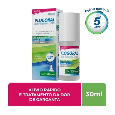 Flogoral Sabor Menta Spray com 30ml