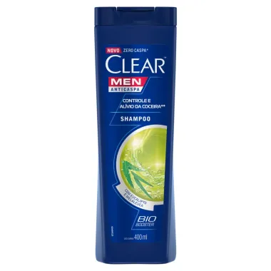 Shampoo Clear Men Controle e Alívio da Coceira 400ml