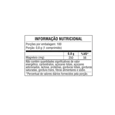 Magnesium 250mg Sundown com 100 Comprimidos
