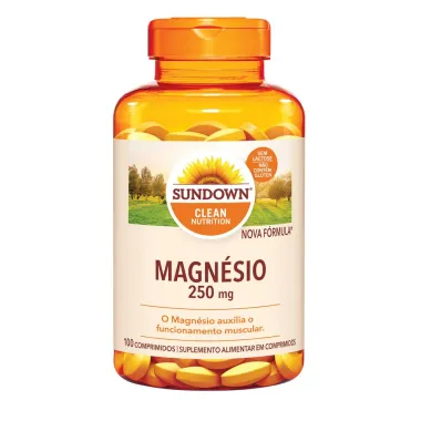 Suplemento Alimentar Sundown Magn&eacute;sio 250mg 100 Comprimidos