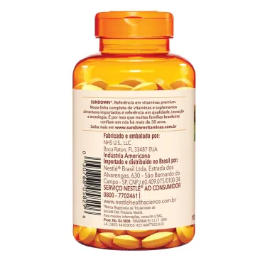 Suplemento Alimentar Sundown Magn&eacute;sio 250mg 100 Comprimidos