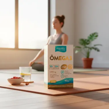 Equaliv Ômega 3 Óleo de Peixe 1000mg com 90 Cápsulas Gelatinosas