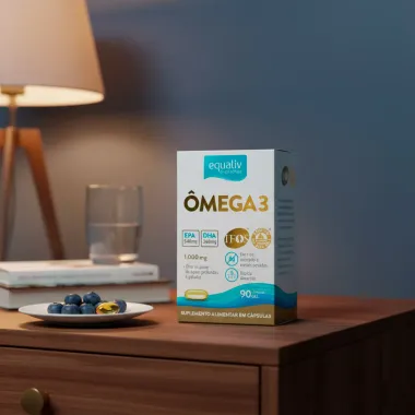Equaliv Ômega 3 Óleo de Peixe 1000mg com 90 Cápsulas Gelatinosas