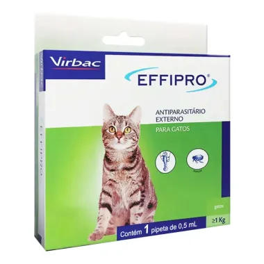 Effipro para Gatos Acima de 1kg com 1 Pipeta de 0,5ml