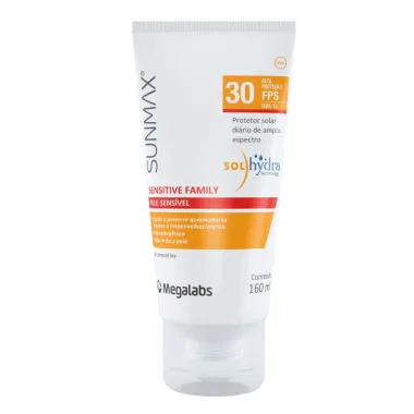 Protetor Solar Sunmax Sensitive Family FPS 30 Gel Creme com 160ml