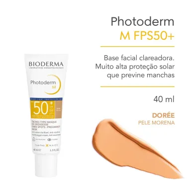 Protetor Solar Photoderm M Teinte Dor&eacute;e Golden Colour FPS 50+ 40ml