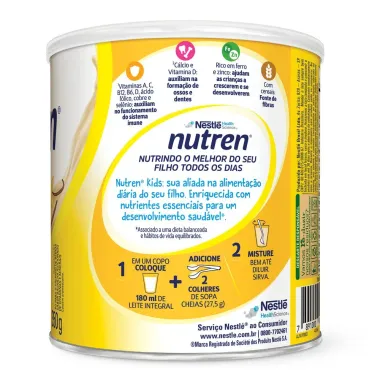 Nutren Kids Baunilha Complemento Alimentar Lata 350g
