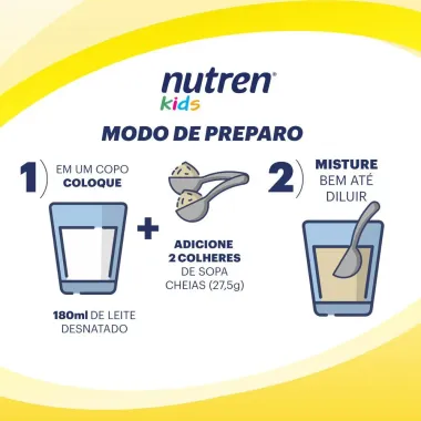 Nutren Kids Baunilha Complemento Alimentar Lata 350g