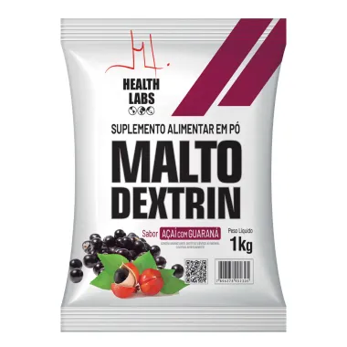 Maltodextrin Health Labs Sabor A&ccedil;a&iacute; com Guaran&aacute; 1kg