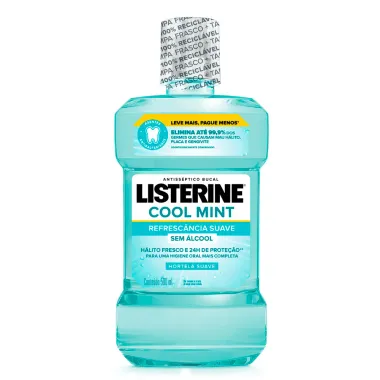 Listerine Cool Mint Enxaguante Bucal Sem Álcool 500ml