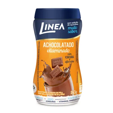 Achocolatado Vitaminado Linea com Cacau e Alfarroba Zero Açúcar 180g