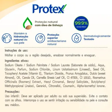 Sabonete L&iacute;quido Antibacteriano Protex Nutri Protect Vitamina E 250ml