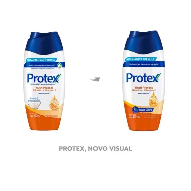 Sabonete L&iacute;quido Antibacteriano Protex Nutri Protect Vitamina E 250ml
