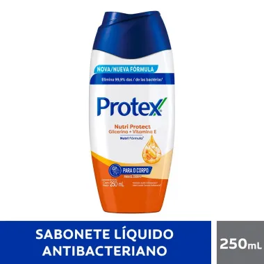Sabonete L&iacute;quido Antibacteriano Protex Nutri Protect Vitamina E 250ml