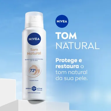 Desodorante Antitranspirante Aerosol Nivea Tom Natural 150ml