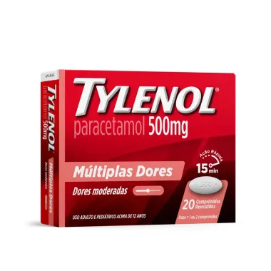 Tylenol 500mg 20 Comprimidos