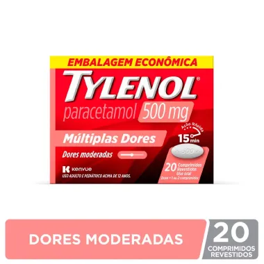 Tylenol 500mg 20 Comprimidos