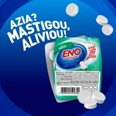 Eno Pastilhas Mastigáveis Sabor Menta com 4 Unidades