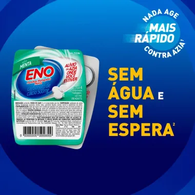 Eno Pastilhas Mastigáveis Sabor Menta com 4 Unidades