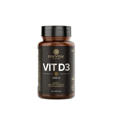 Vit D3 2000UI Essential Nutrition 120 Cápsulas
