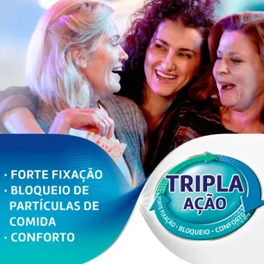 Corega Ultra Tripla Ação Fixador de Dentadura Sem Sabor 20g