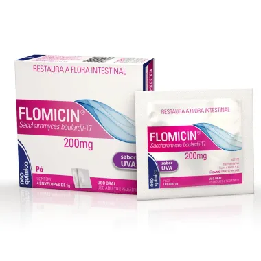 Flomicin 200mg Envelope com 4 Unidades de 1g cada