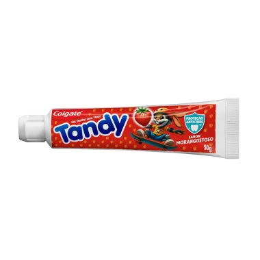 Creme Dental Infantil com Fl&uacute;or Colgate Tandy Morango 50g