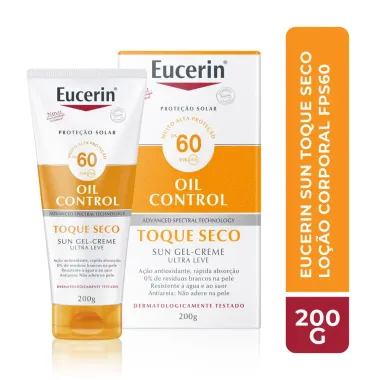 Eucerin Sun Toque Seco FPS 60 Protetor Solar Gel-Creme 200ml