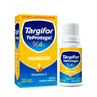 Targifor Teprotege Kids Imunidade Vitamina C Sabor Laranja Gotas 20ml