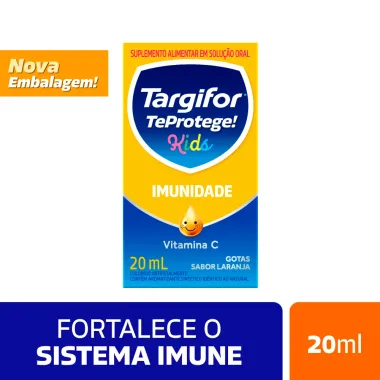 Targifor Teprotege Kids Imunidade Vitamina C Sabor Laranja Gotas 20ml