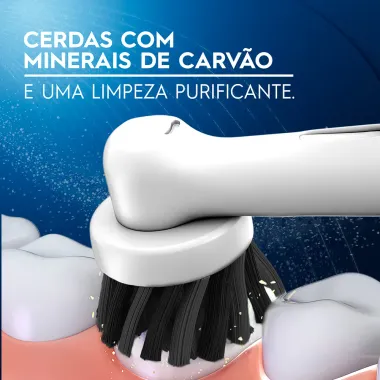 Refil para Escova Elétrica Oral-B Advanced Charcoal com 2 Unidades