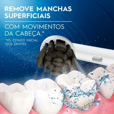 Refil para Escova Elétrica Oral-B Advanced Charcoal com 2 Unidades