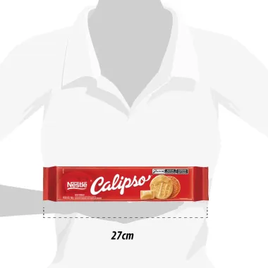 Biscoito Calipso Coberto com Chocolate Branco 130g