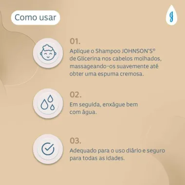 Shampoo para Bebê Johnson's Baby de Glicerina 750ml