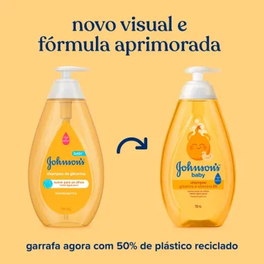 Shampoo para Bebê Johnson's Baby de Glicerina 750ml